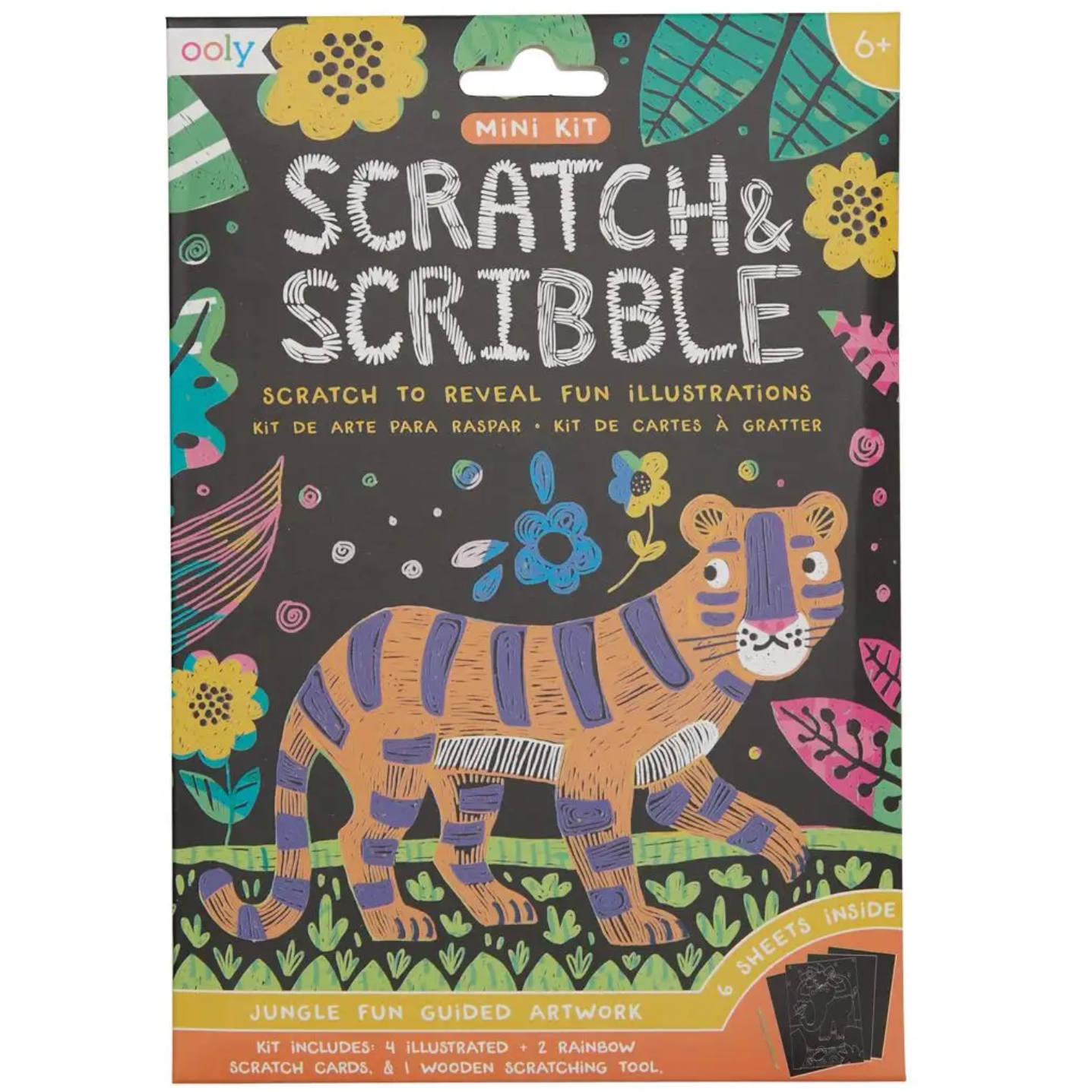 Ooly - Friendly Fish Mini Scratch & Scribble Art Kit