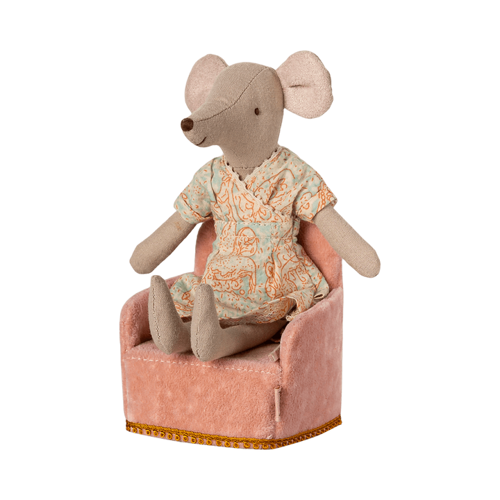 Maileg Folding chair, Mouse - Rose Dollhouses and Access. Maileg