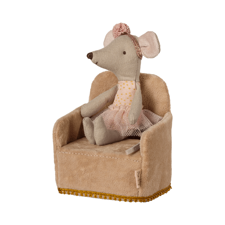 Maileg Folding chair, Mouse - Powder Dollhouses and Access. Maileg