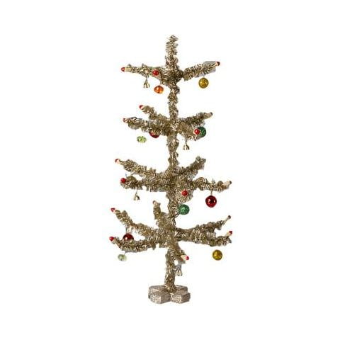 Maileg Christmas Tree, Mini Gold & Red 2024 Dollhouses and Access. Maileg   