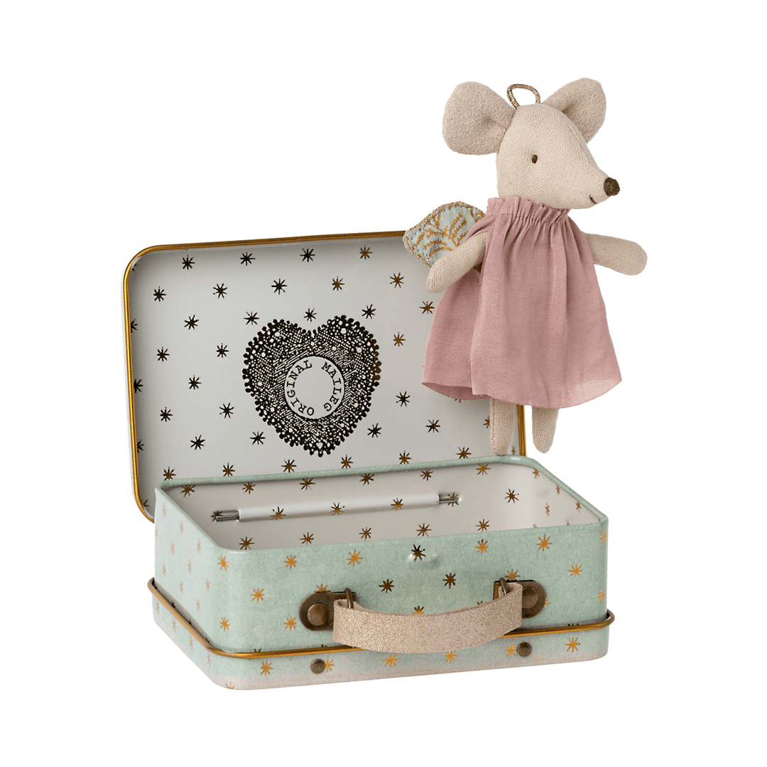 Maileg Angel Mouse In Suitcase, Little Sister Mice Maileg   