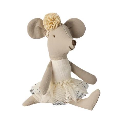 Maileg Ballerina Mouse Little Sister-Off White Mice Maileg   