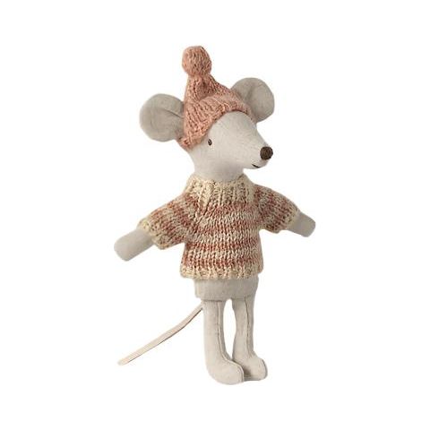 Maileg Knitted Sweater and hat, Big sister mouse Dolls Maileg   