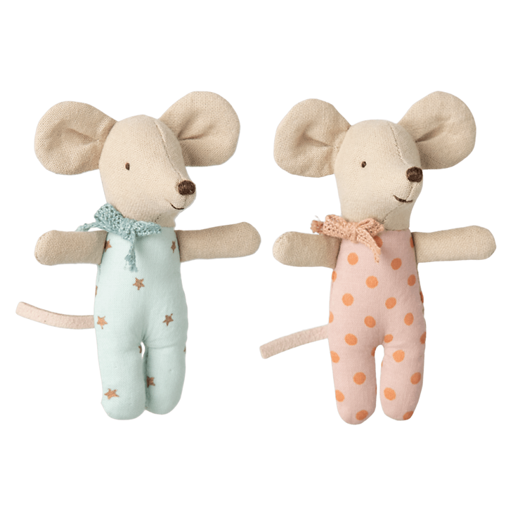 Maileg Twins, Baby mice in matchbox Mice Maileg