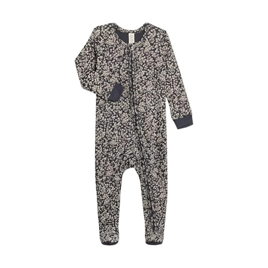 Colored Organics Peyton Footed Sleeper - Chicory Floral/ Navy Footie Colored Organics   