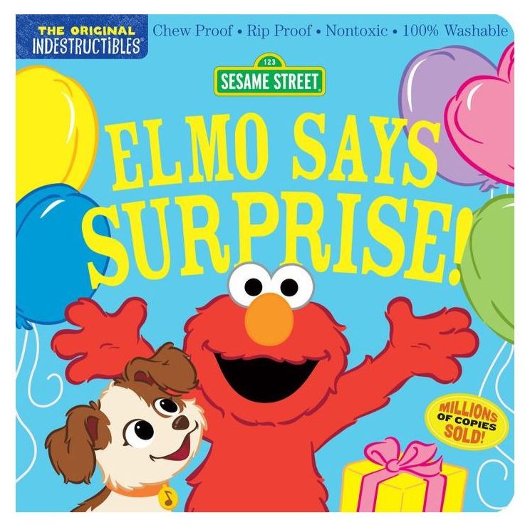 Indestructible Books - Sesame Street: Elmo Says Surprise! Books Indestructibles Books   