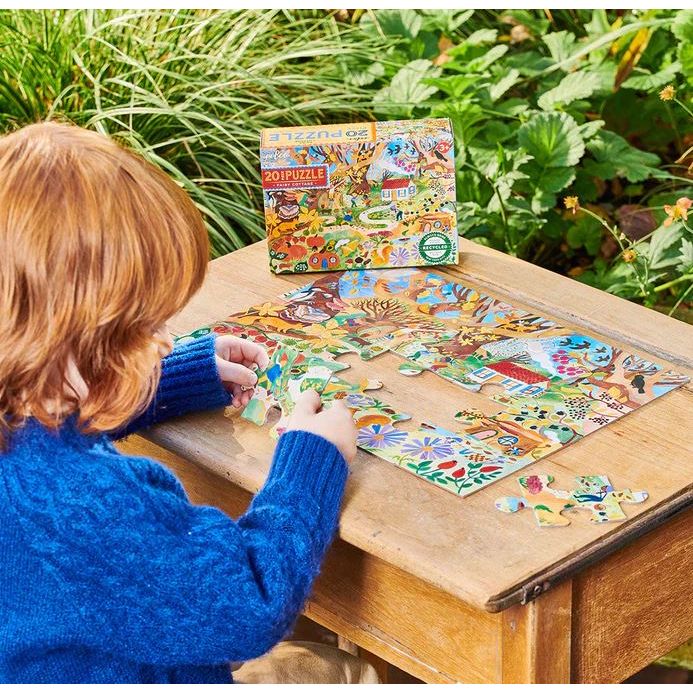 eeBoo Fairy Cottage 20 Piece Puzzle Puzzles & Mazes eeBoo