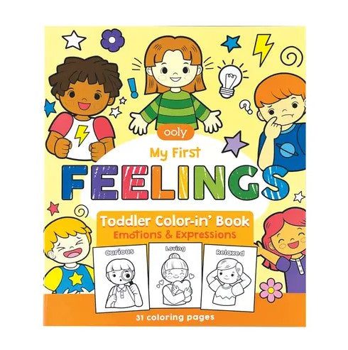 Ooly Toddler Coloring Book - Feelings Color-In Book Ooly   