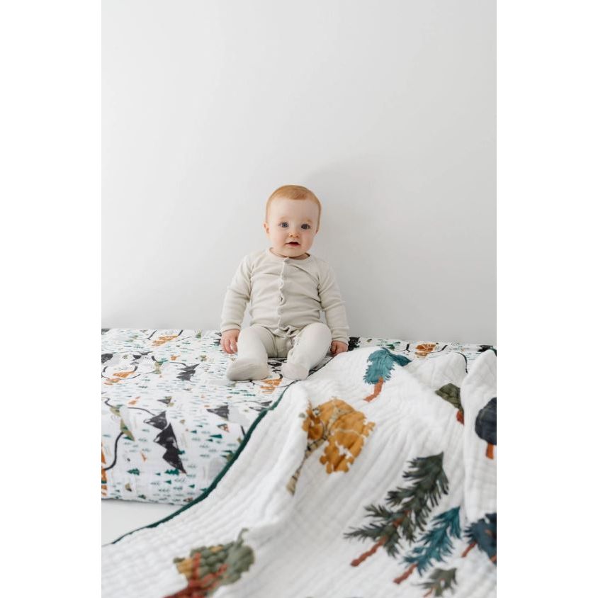 Clementine Kids Forest Quilt Swaddles & Blankets Clementine Kids