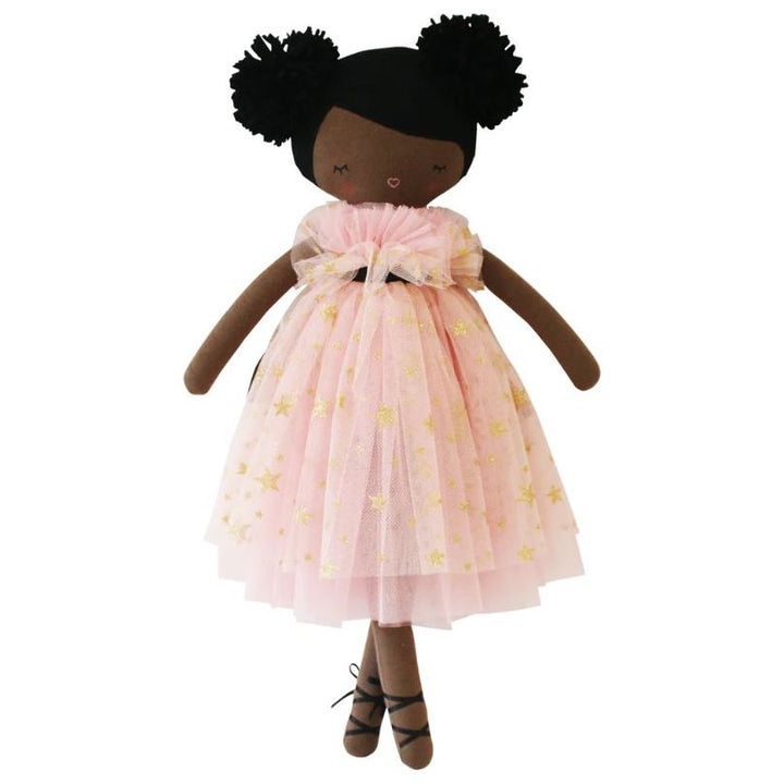 Alimrose Halle Ballerina Doll -Darker Brown & Ebony Dolls Alimrose   