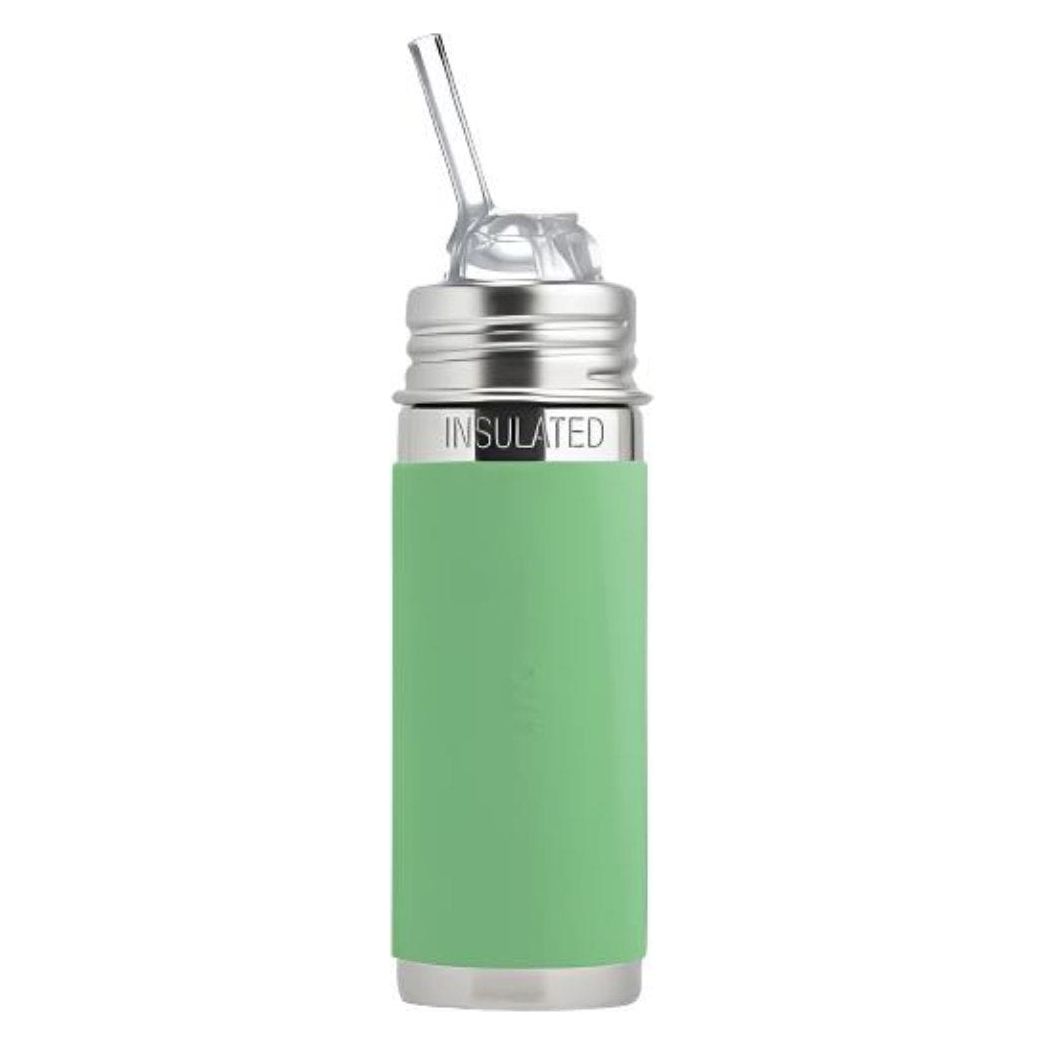 Pura Insulated Kiddo Straw Cup w/ Sleeve - Moss Bottles & Sippies Pura Stainless