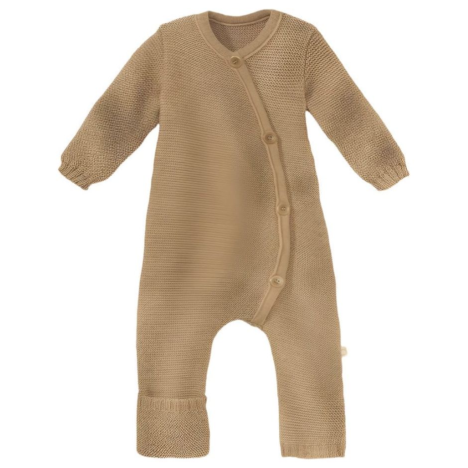 Disana Babies' Knitted Overall Natural Tops & Bottoms Disana 0-3 months Caramel (Camel)