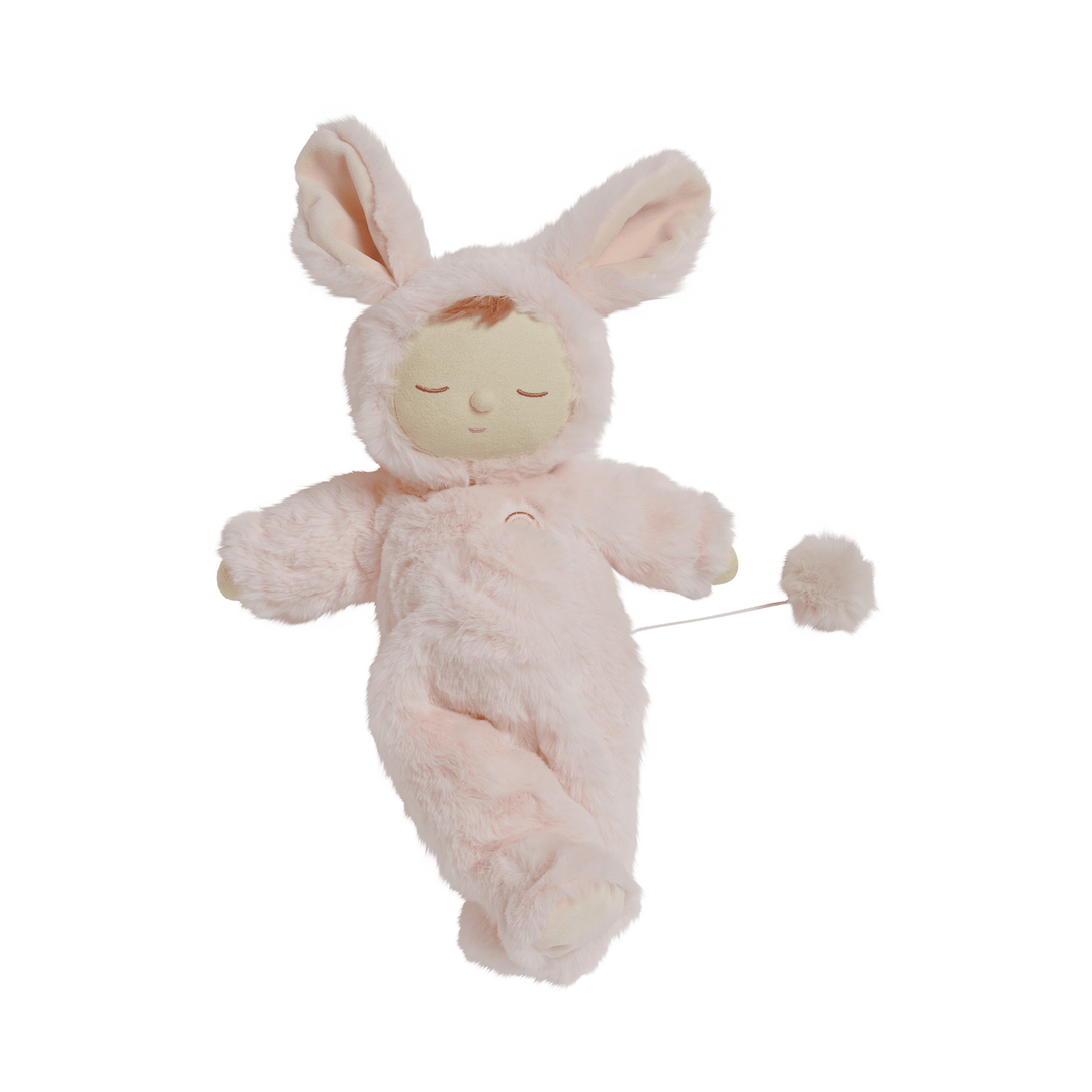 Olli Ella Lullaby Cozy Dinkum Bunny Moppet - Pink Dolls Olliella