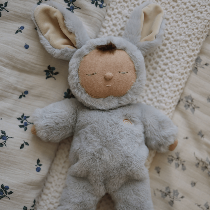 Olli Ella Lullaby Cozy Dinkum Bunny Pip - Smoke Dolls Olliella