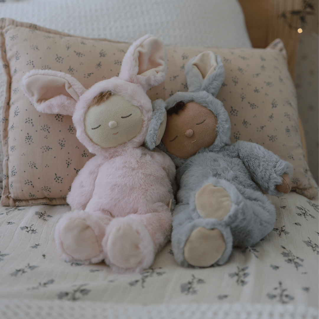 Olli Ella Lullaby Cozy Dinkum Bunny Pip - Smoke Dolls Olliella