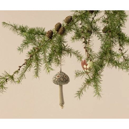 Maileg Mushroom Ornament - Winter Flower Green Ornaments Maileg   