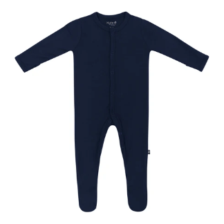 Kyte Baby Solid Snap Footie Footie Kyte Baby NB Navy 