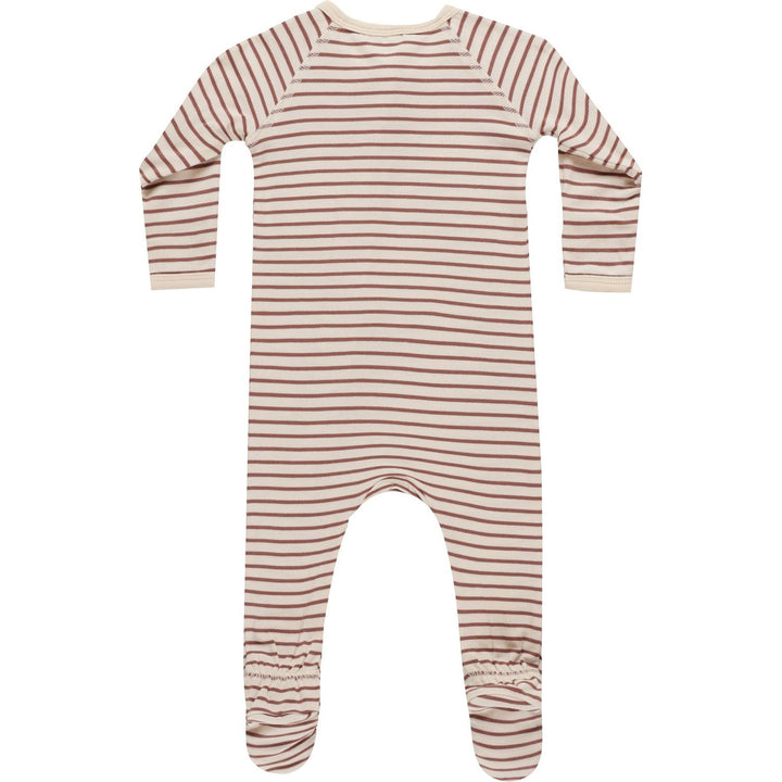 Quincy Mae Bamboo Zip Footie - Candy Stripe Footie Quincy Mae   