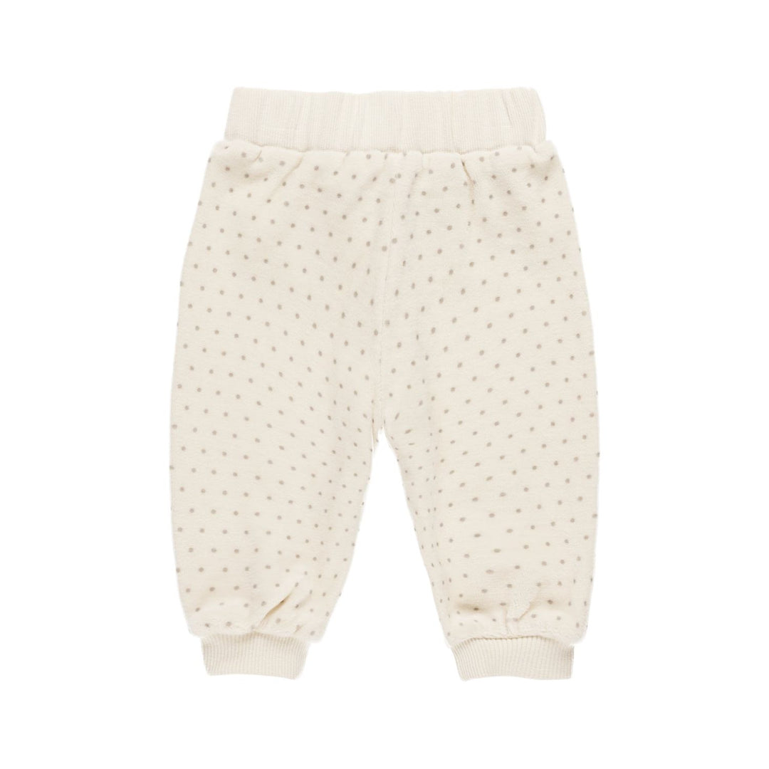 Quincy Mae Velour Relaxed Sweatpants - Polka Dot Tops & Bottoms Quincy Mae   