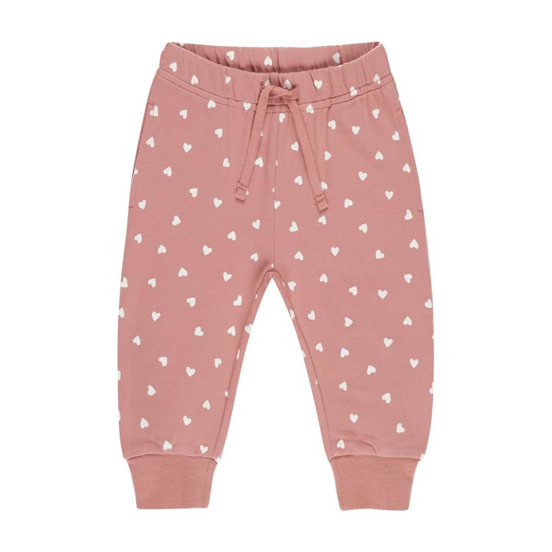 Quincy Mae Ruffle Sweatpant - Lipstick Hearts Tops & Bottoms Quincy Mae