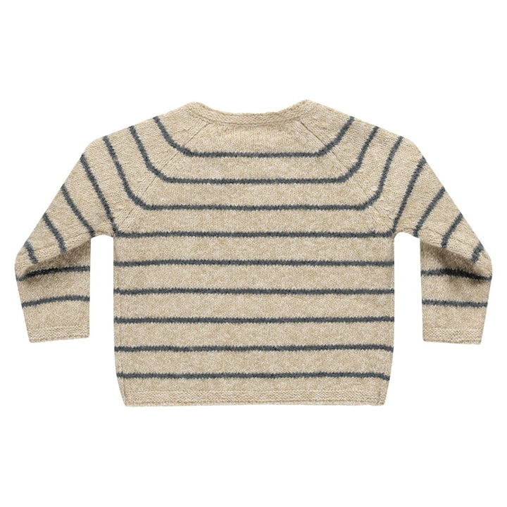 Quincy Mae Ace Knit Sweater - Indigo Stripe Tops & Bottoms Quincy Mae   