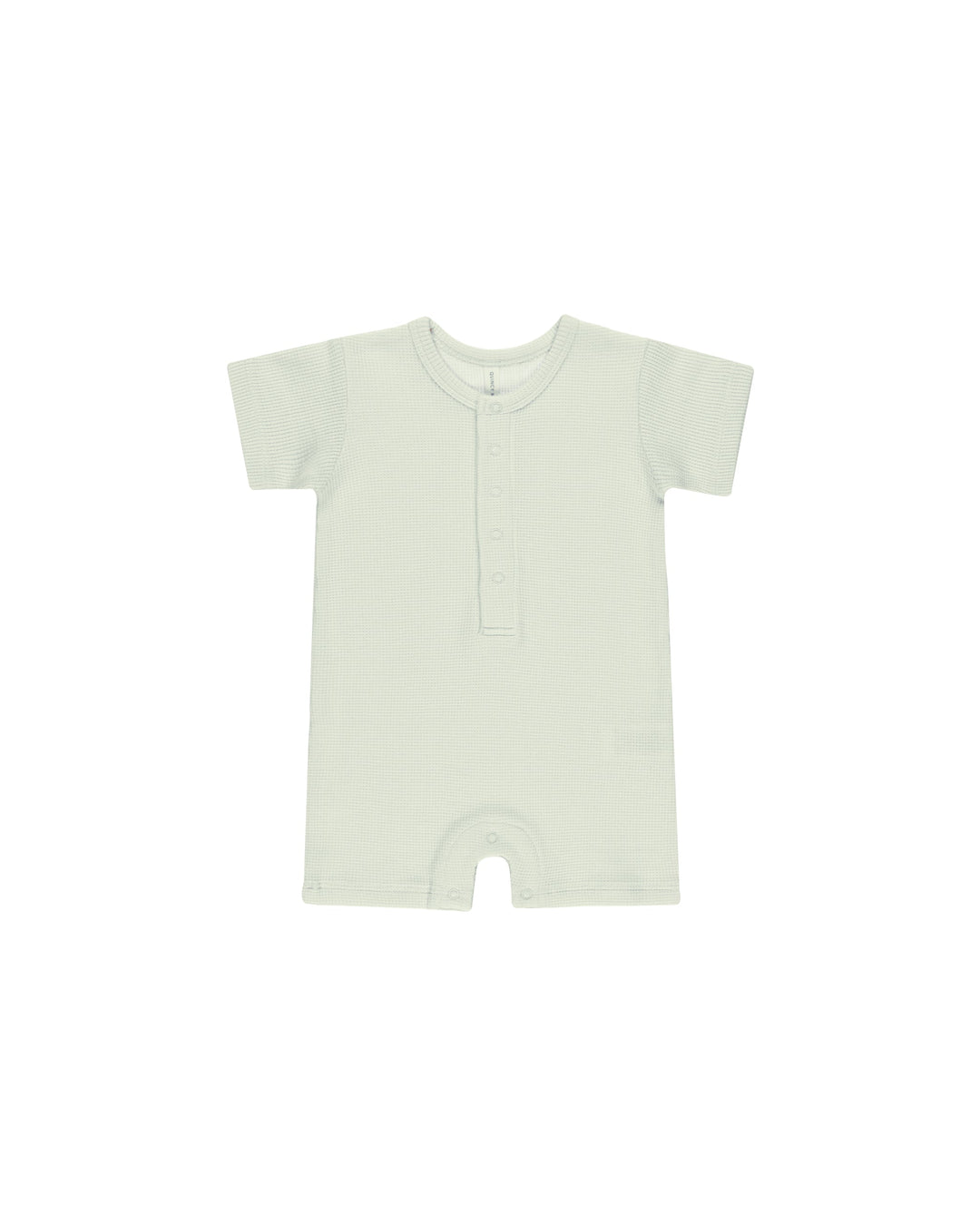 Quincy Mae Waffle Snap Romper - Mint Romper Quincy Mae