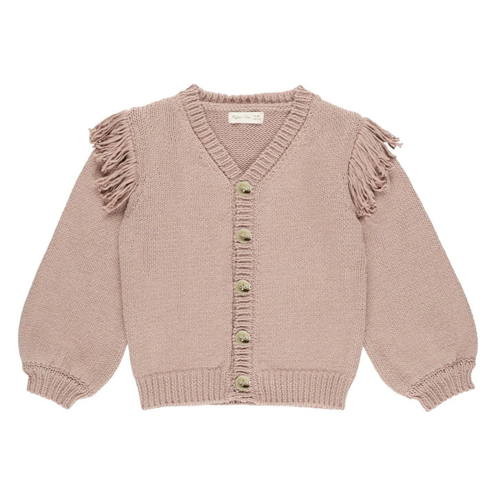 Rylee + Cru Fringe Cardigan - Rose Tops & Bottoms Rylee + Cru   