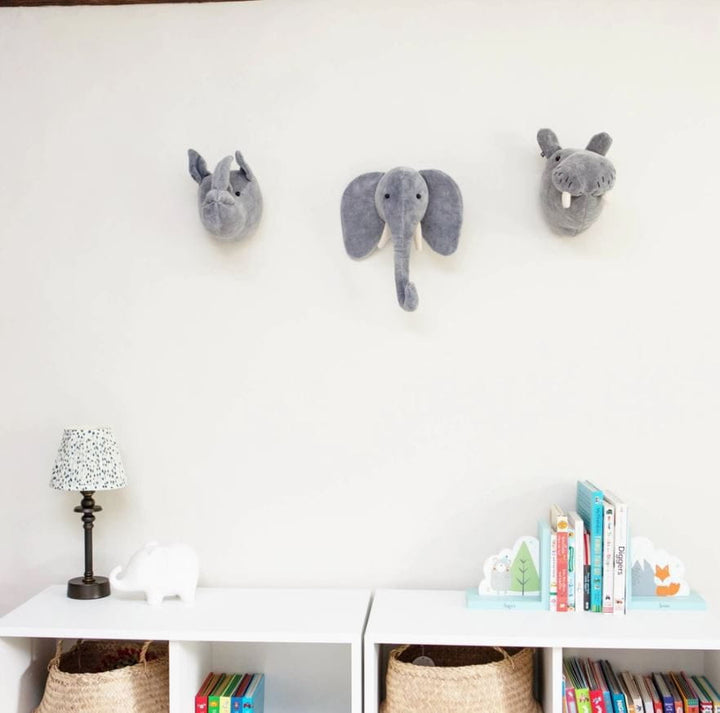 Fiona Walker  - Mini Velvet Hippo Head Nursery Decor Fiona Walker   