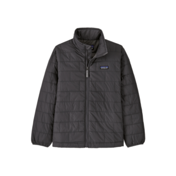 Fall 2024 Patagonia Kid's Nano Puff Brick Quilt Jacket Kid's Jacket Patagonia Forge Grey w/Noble Grey X Small 