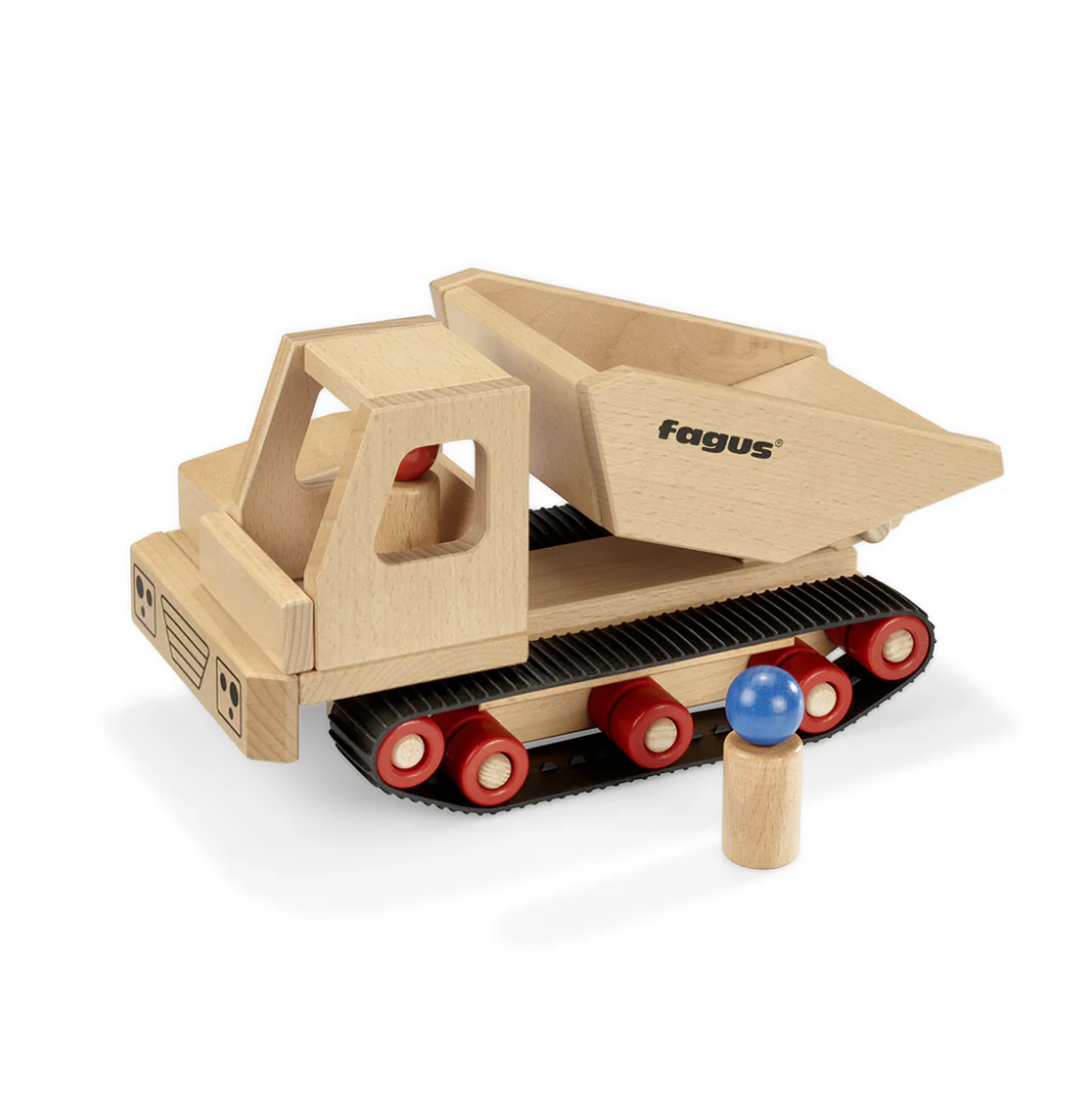 Fagus Caterpillar Dumper Wooden Toys Fagus   