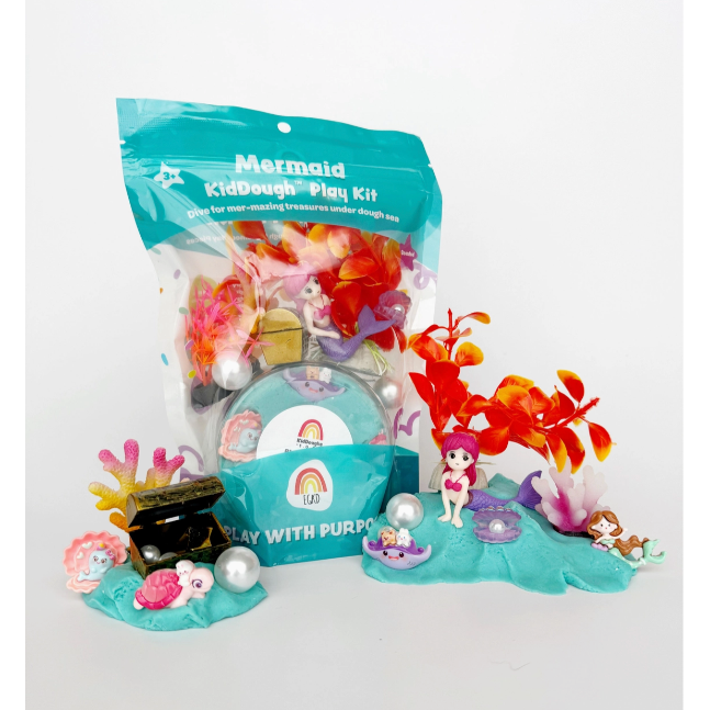 Earth Grown KidDough Play Kit- Mermaid Clay/Dough EGKD   