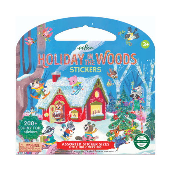 eeBoo Holiday In The Woods Shiny Stickers Stickers eeBoo   