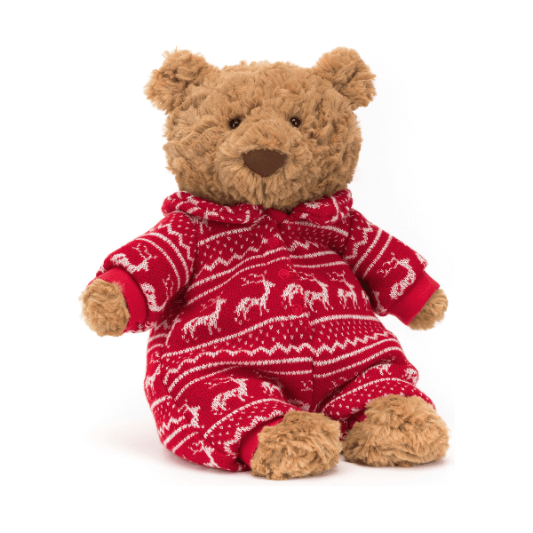 Jellycat Bartholomew Bear Winter Pajamas Holiday Jellycat   