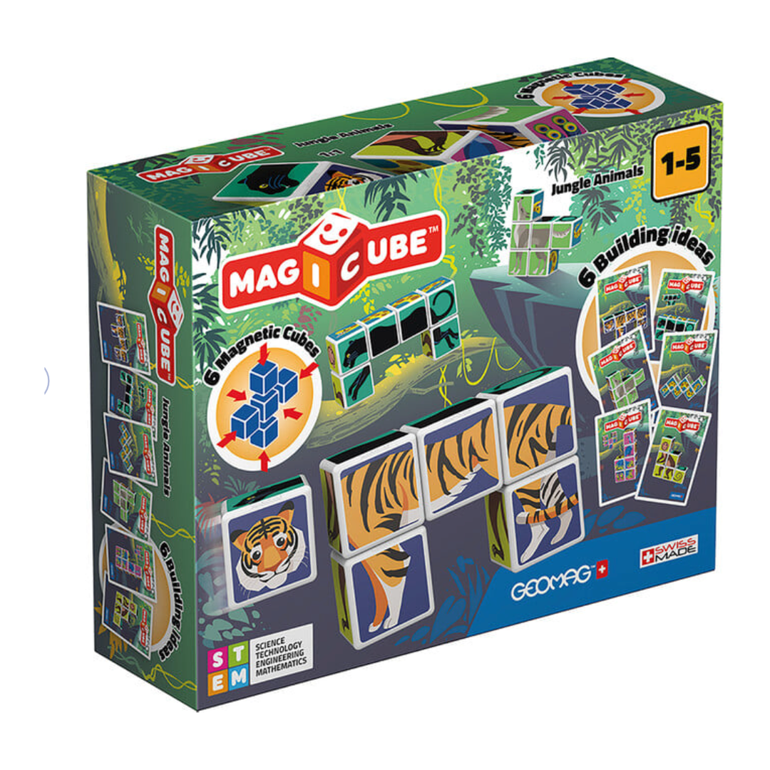 GeoMag Magicube Jungle Animals Magnetic Blocks Geomag Magicube   