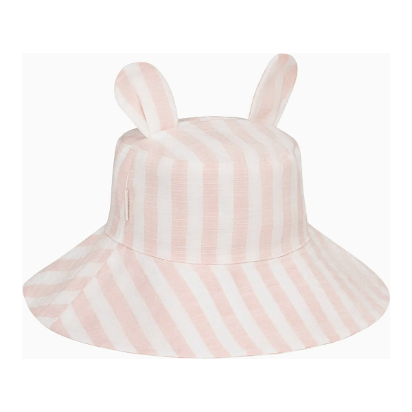 Rockahula Stripy Bunny Sun Hat, 3-6 Years Ear Muffs Rockahula