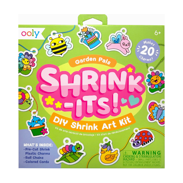 Ooly Shrink-Its! D.I.Y. Shrink Art Kit - Garden Pals childrens crafts Ooly