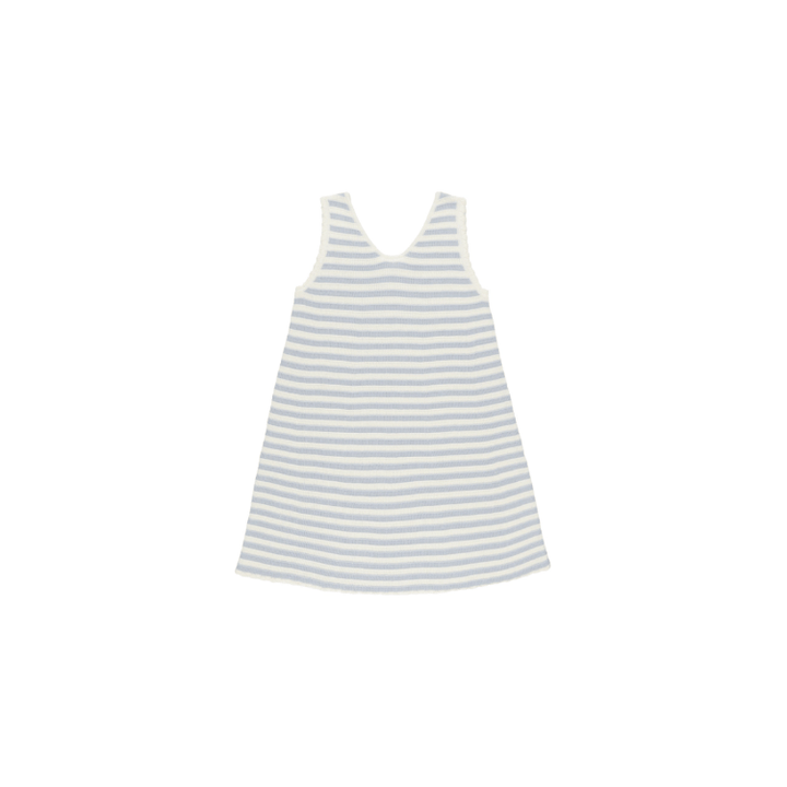 Rylee + Cru Crochet Tank Mini Dress- Blue Stripe Dresses Rylee + Cru 2-3