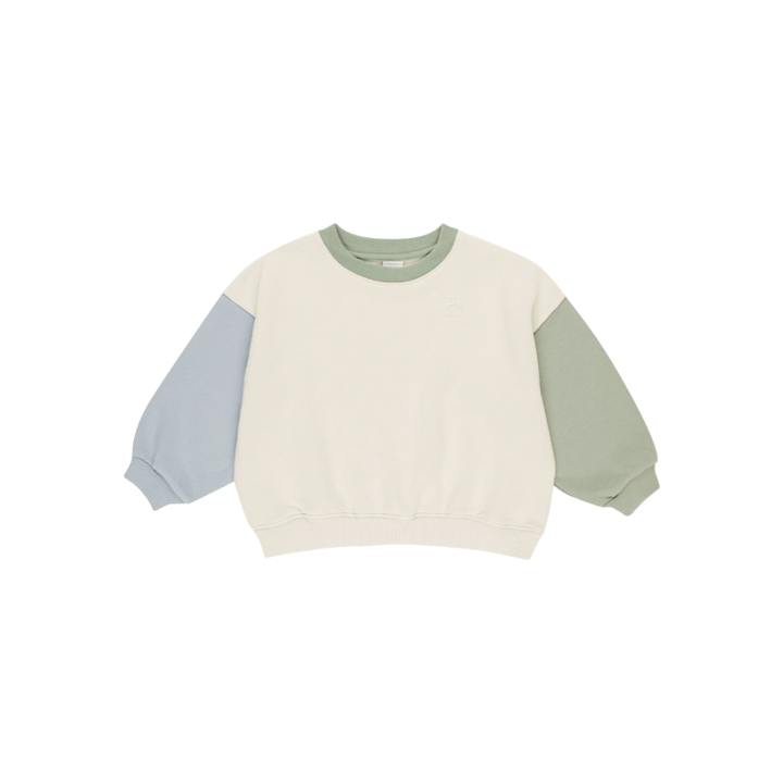 Rylee + Cru Play X Play Relaxed Sweatshirt- Natural Tops & Bottoms Rylee + Cru 2-3Y