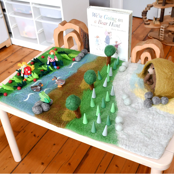 Tara Treasures Bear Hunt Play Mat Playscape Felt Toy Tara Treasures