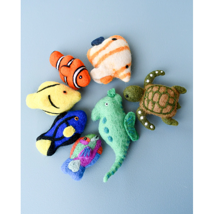 Tara Treasures Felt Coral Reef Fish Toy Set Felt Toy Tara Treasures