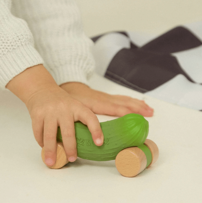 Oli & Carol Pepino the Cucumber Baby Car Toy Baby Toys Oli & Carol   