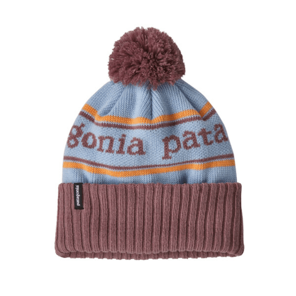 Fall 2024 Patagonia Kid's Powder Town Beanie Baby & Toddler Hats Patagonia Park Stripe: Wispy Green  