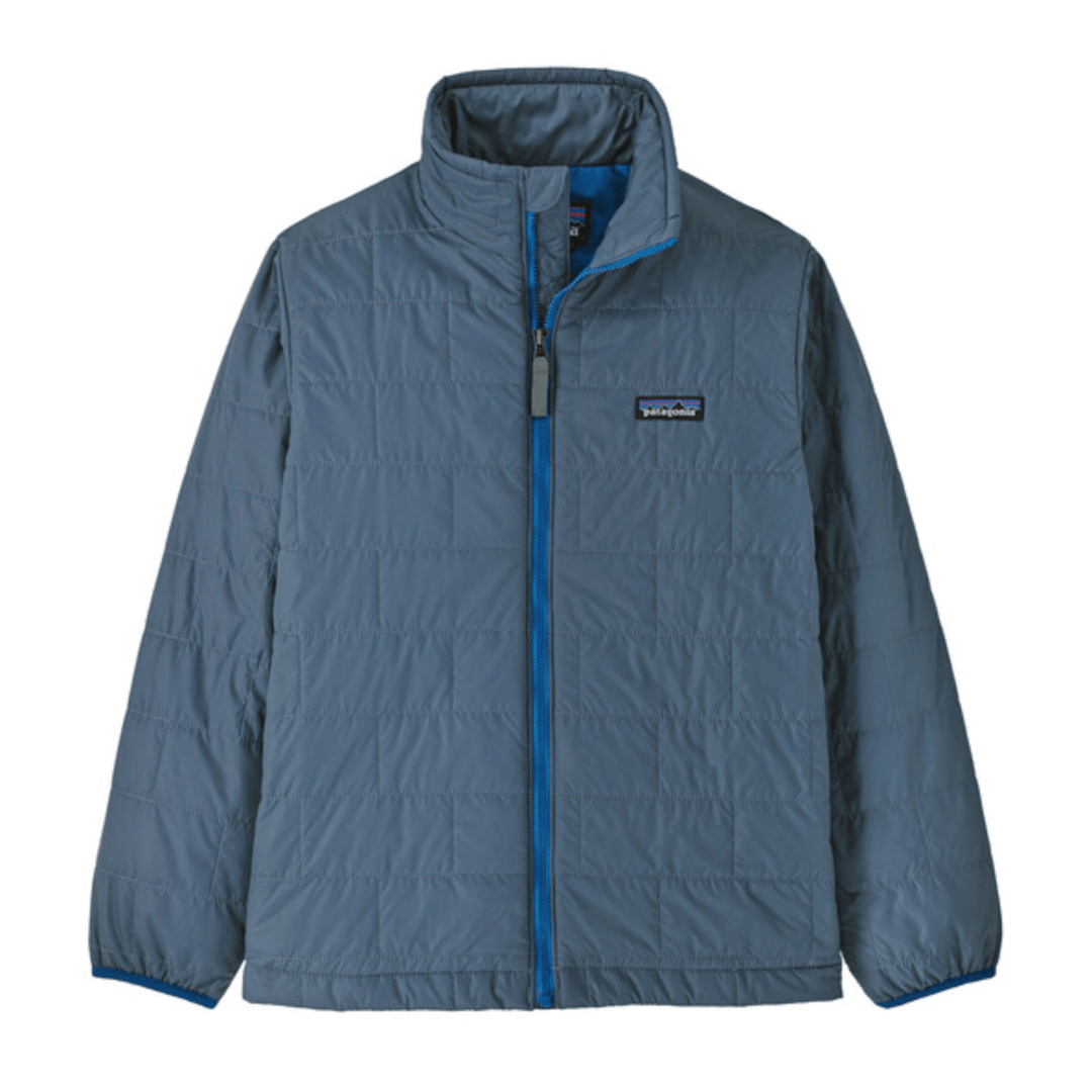 Fall 2024 Patagonia Kid's Nano Puff Brick Quilt Jacket Kid's Jacket Patagonia Utility Blue X Small 