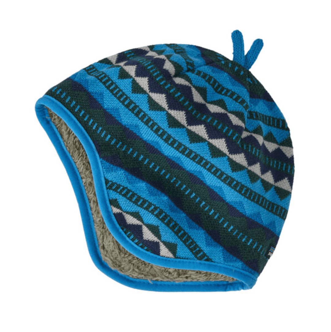 Fall 2024 Patagonia Baby Reversible Beanie Baby & Toddler Hats Patagonia Diamond Stripe: Vessel Blue 3 Months 