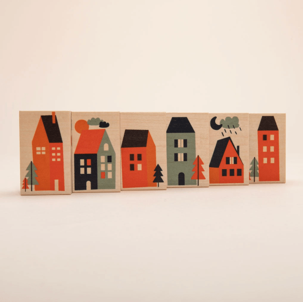 Uncle Goose Environments Blocks- Neighborhood Wooden Toys Uncle Goose   