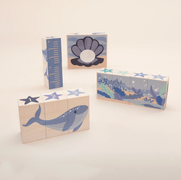 Uncle Goose Environments Blocks- Ocean Wooden Toys Uncle Goose   