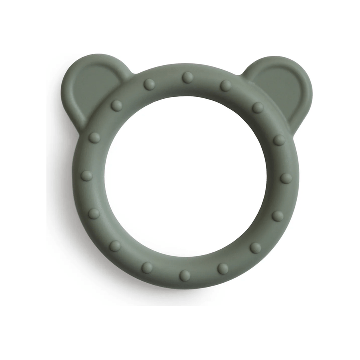 Mushie Bear Teether Pacifiers and Teething Mushie Dried Thyme