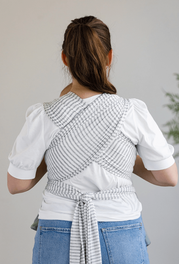 Solly Baby Wrap- Natural & Grey Stripe Baby Carriers Solly Baby