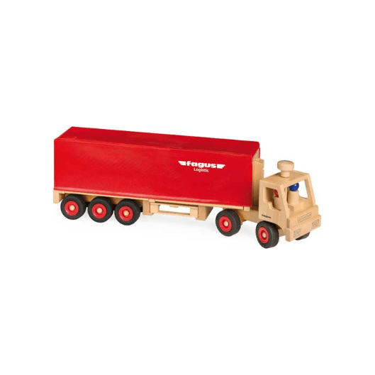 Fagus Semi Truck With Trailer Wooden Toys Fagus   