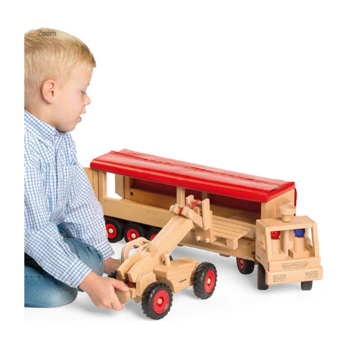 Fagus Semi Truck With Trailer Wooden Toys Fagus   